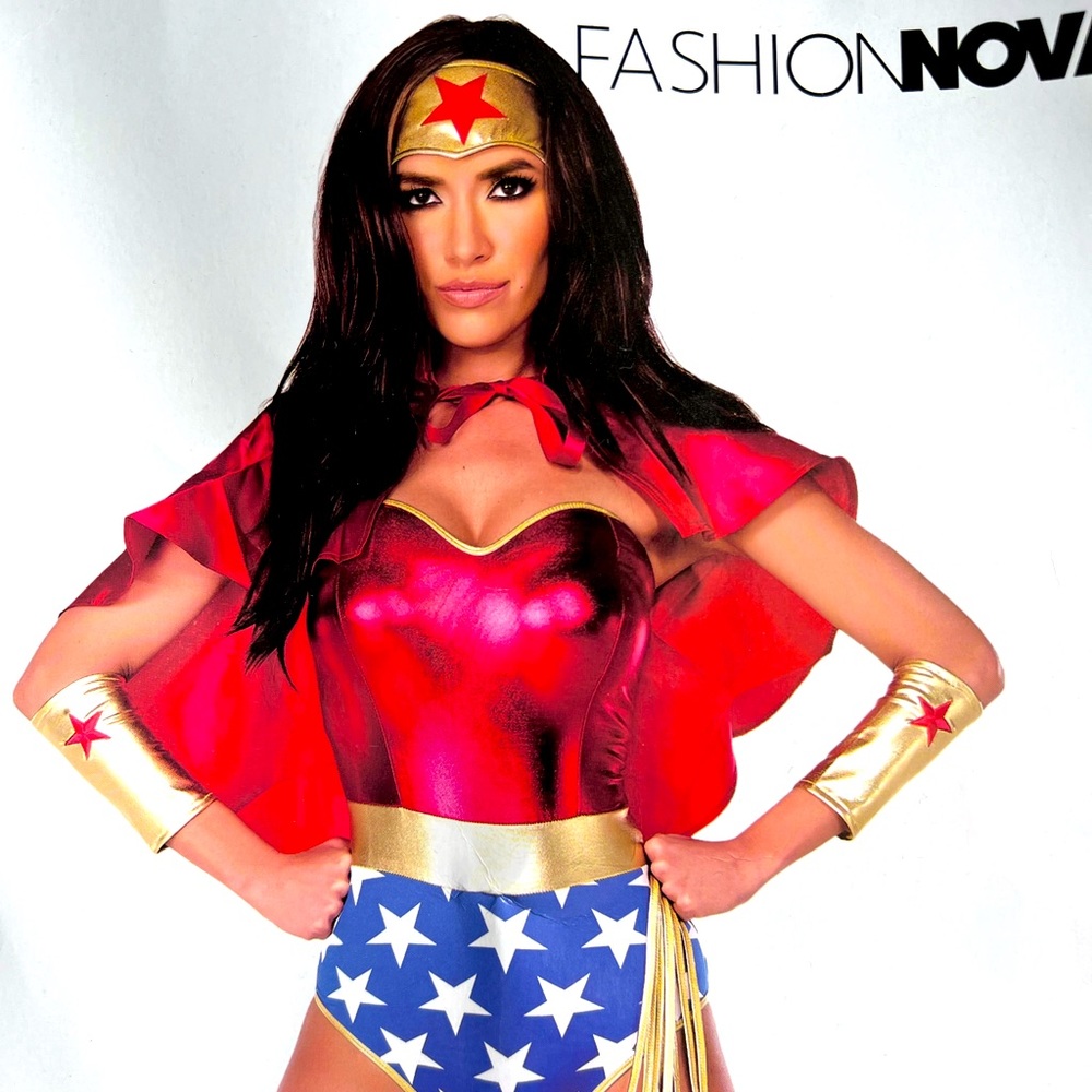 Super Babe 5 piece Costume set-Red